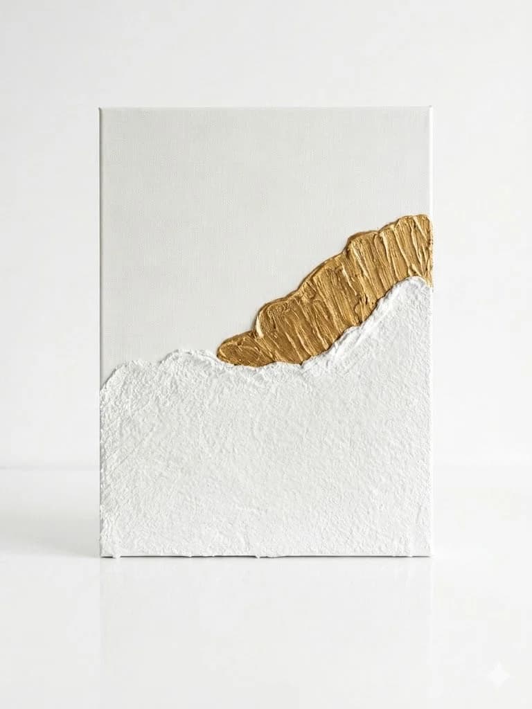 Desert Gold — acrylic on canvas — 30 × 40 cm, original artwork by Victoria Genova