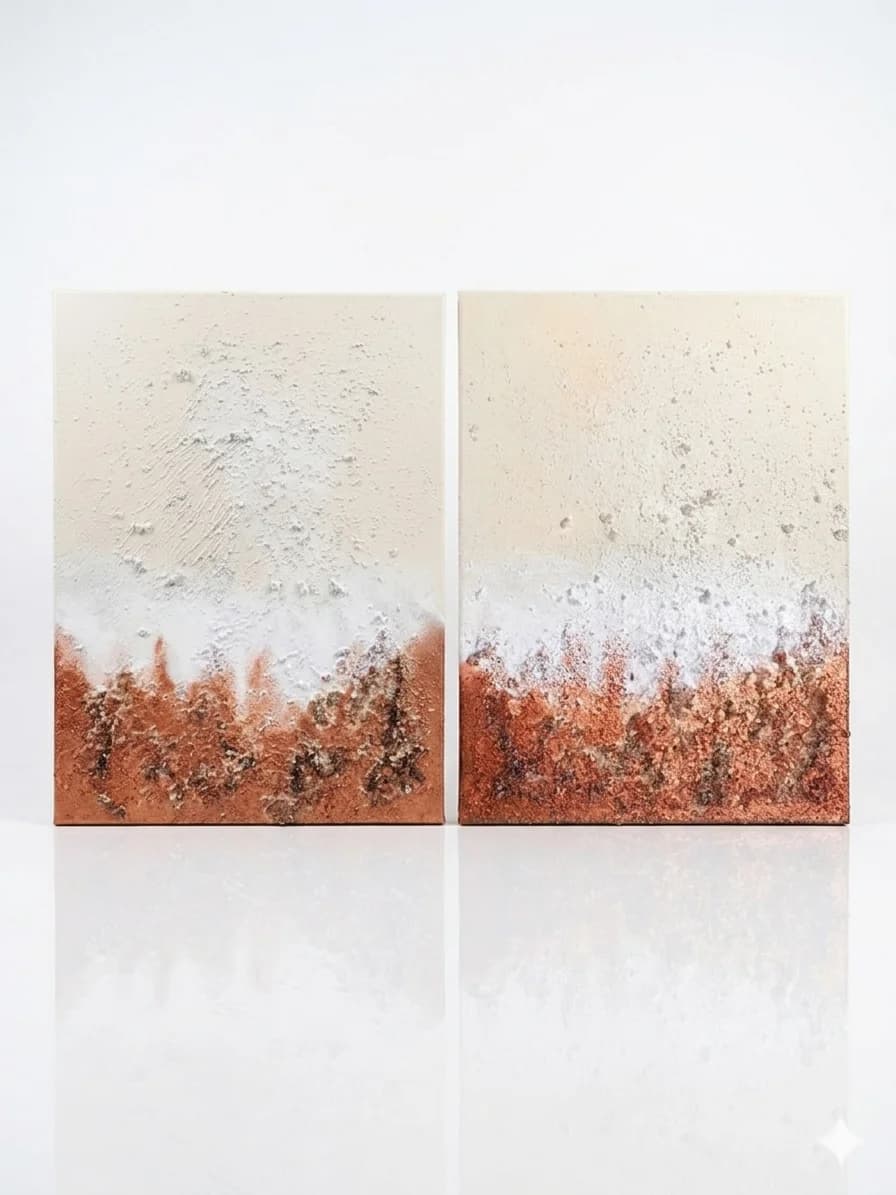 Genesis — acrylic on canvas — 30 × 40 cm, original artwork by Victoria Genova