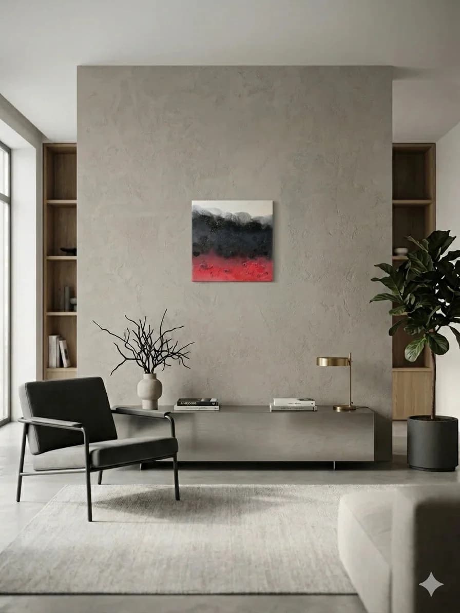 Midnight Disco — acrylic on canvas, oil — 20 × 20 cm, view 5