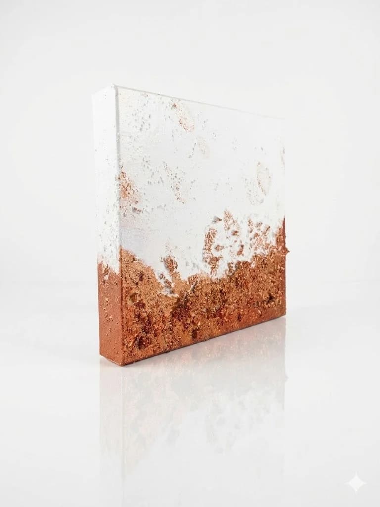 Patina No. 7 — acrylic on canvas — 20 × 20 cm, view 2