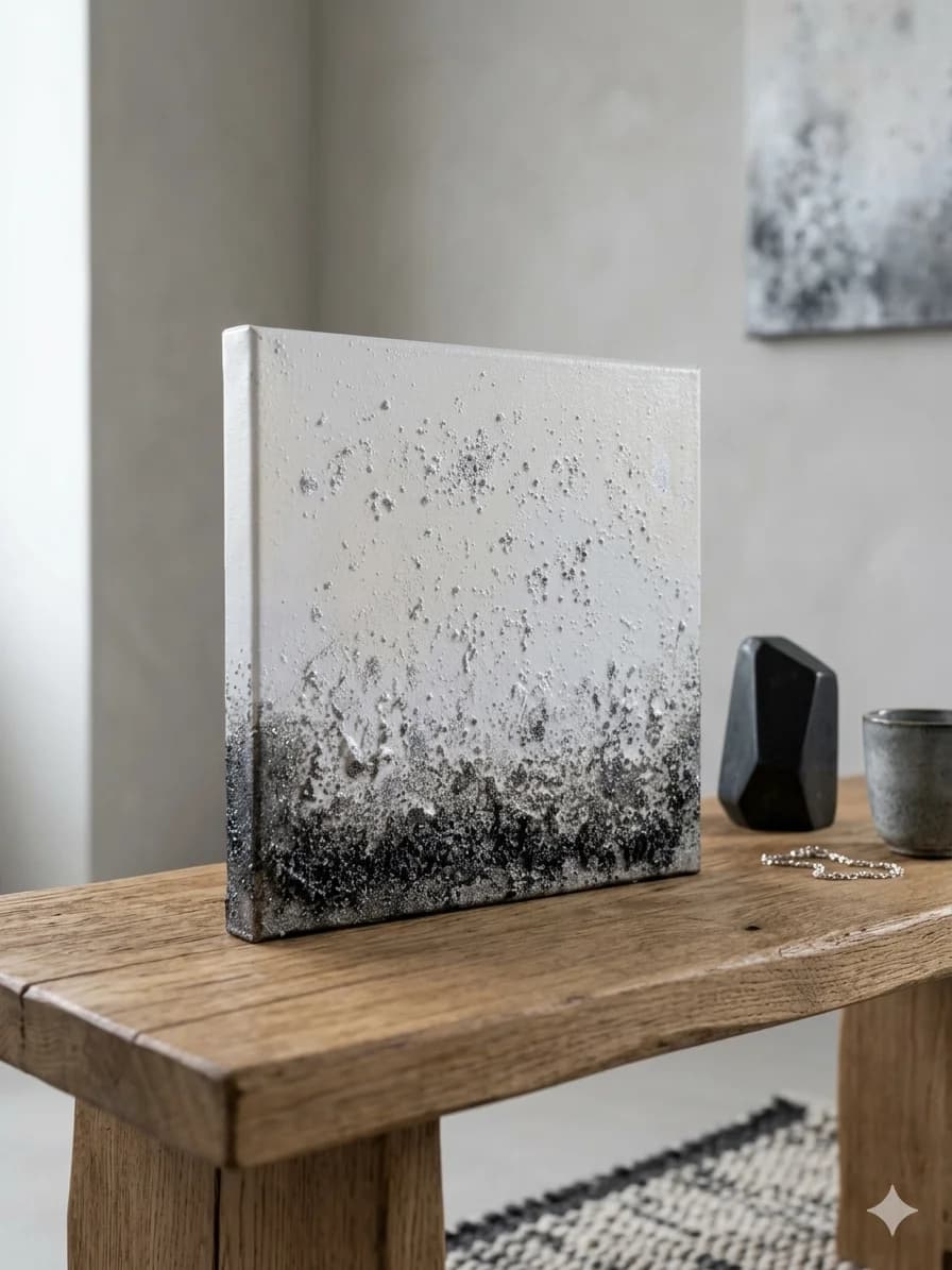 Moon Dust — acrylic on canvas — 20 × 20 cm, view 6