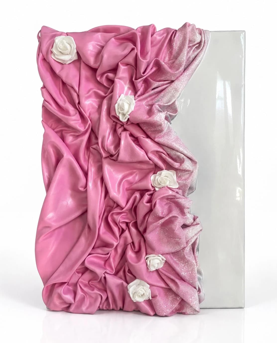 Rose Elegance — acrylic on canvas, epoxy — 50 × 70 cm, original artwork by Victoria Genova