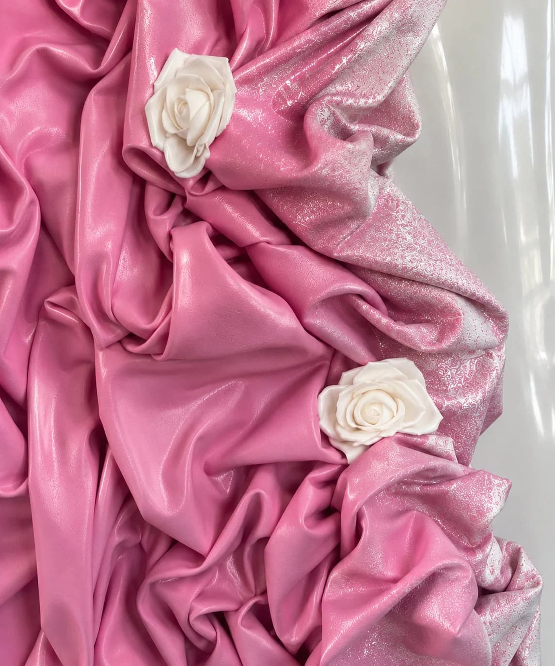 Rose Elegance — acrylic on canvas, epoxy — 50 × 70 cm, view 3
