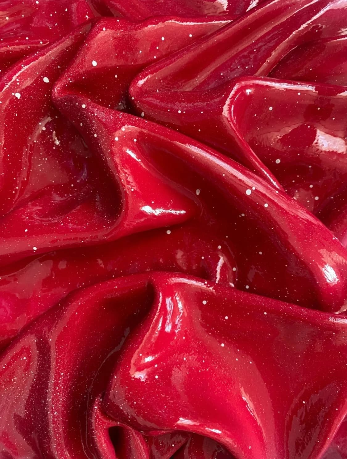 Ruby Glow — acrylic on canvas — 22 × 22 cm, view 3