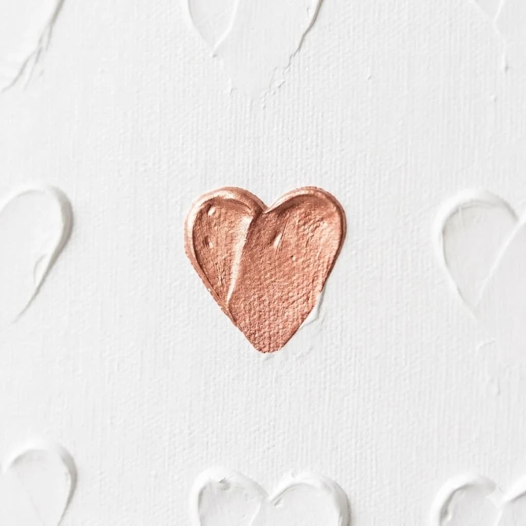 The Heart that Remained — acrylic on canvas — 20 × 20 cm, view 3