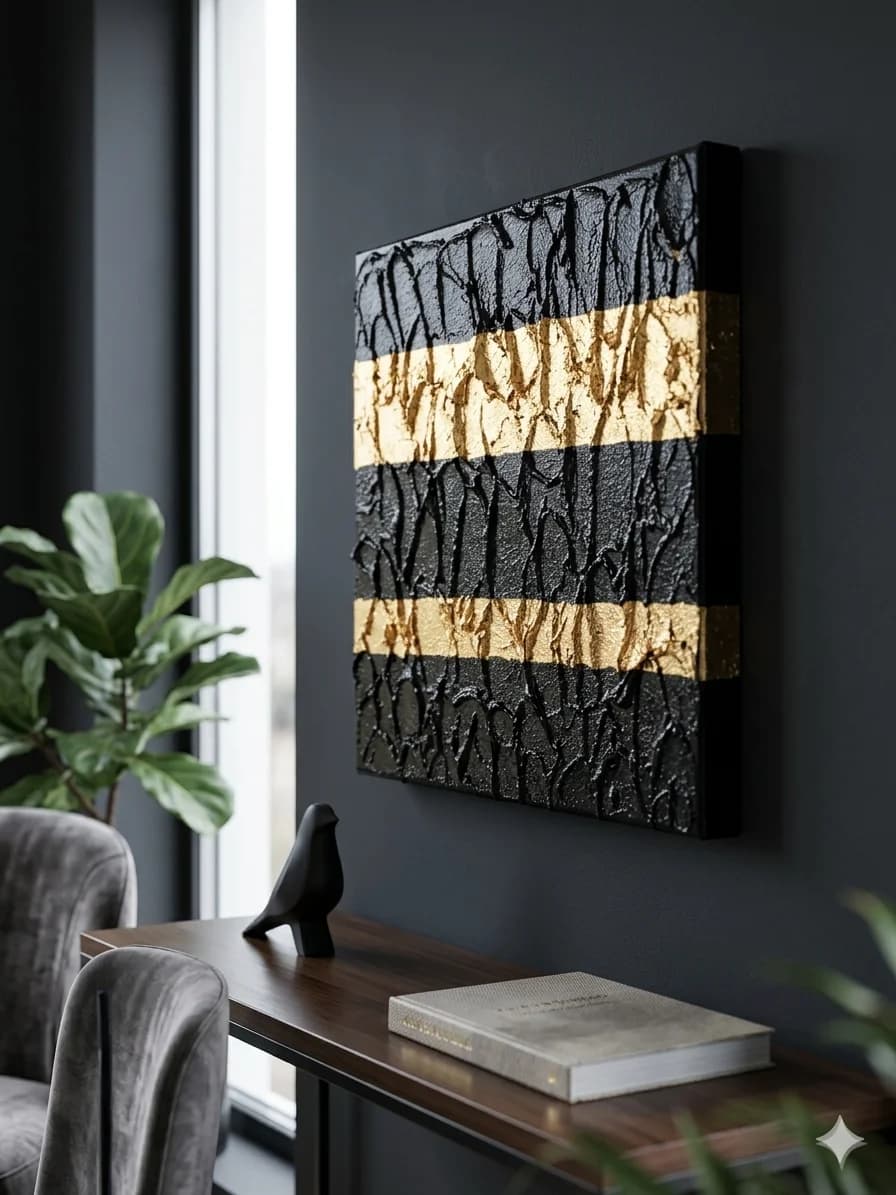The Whisper of Dusk — acrylic on canvas — 30 × 30 cm, view 5