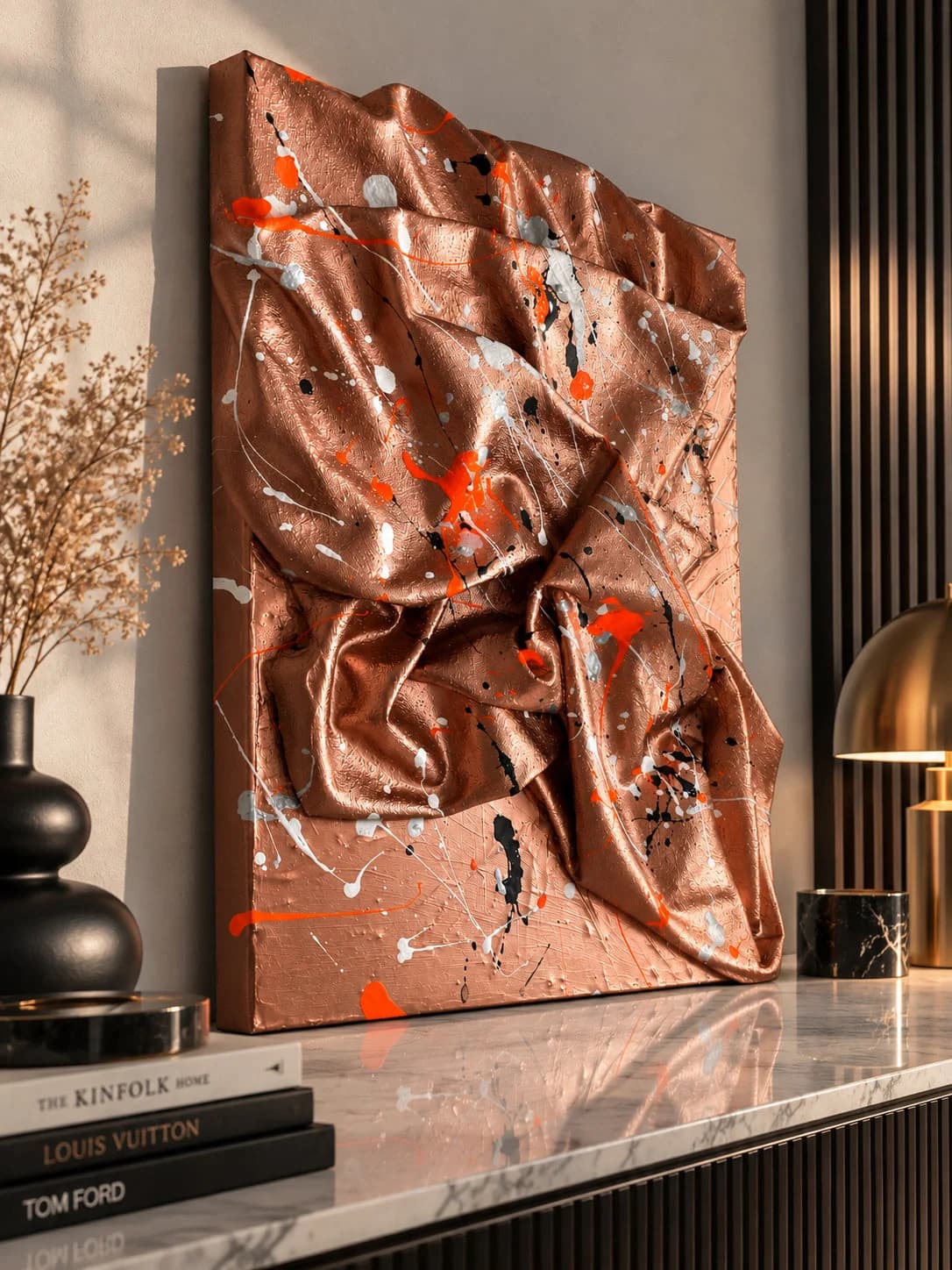 Traces of Chaos — acrylic on canvas — 30 × 40 cm, view 3