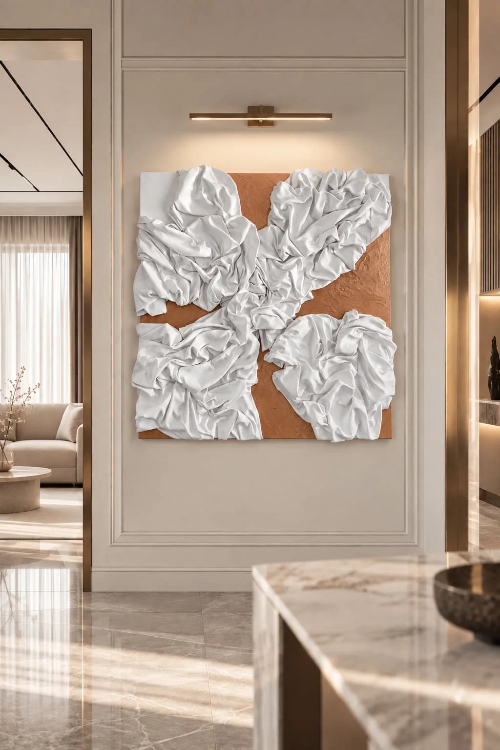 Unfolding — acrylic on canvas — 100 × 100 cm, view 9