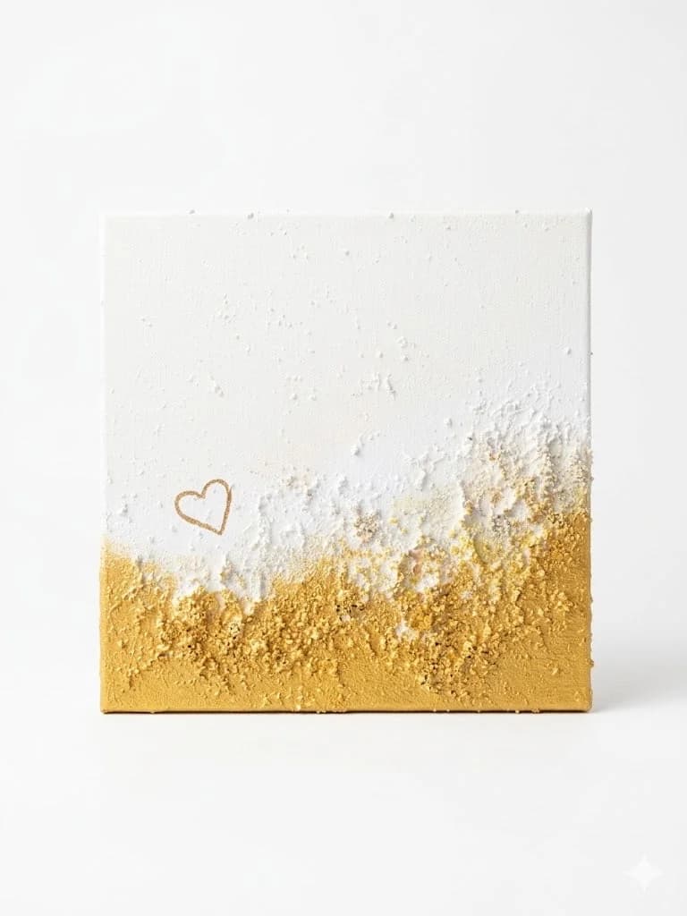 Yellow — acrylic on canvas — 20 × 20 cm, original artwork by Victoria Genova